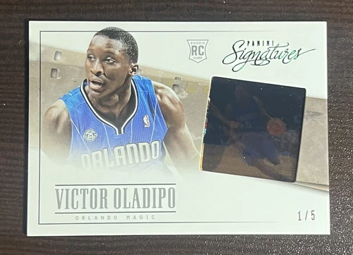 2013-14 Panini Signatures Victor Oladipo Green /5 RC Rookie Card Magic Heat