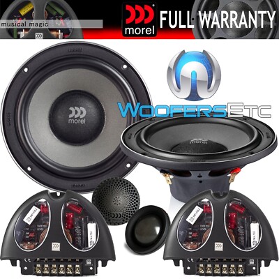 MOREL VIRTUS 62.2 6.5'' CAR AUDIO 2OHM COMPONENT SPEAKERS TWEETERS CROSSOVERS NEW
