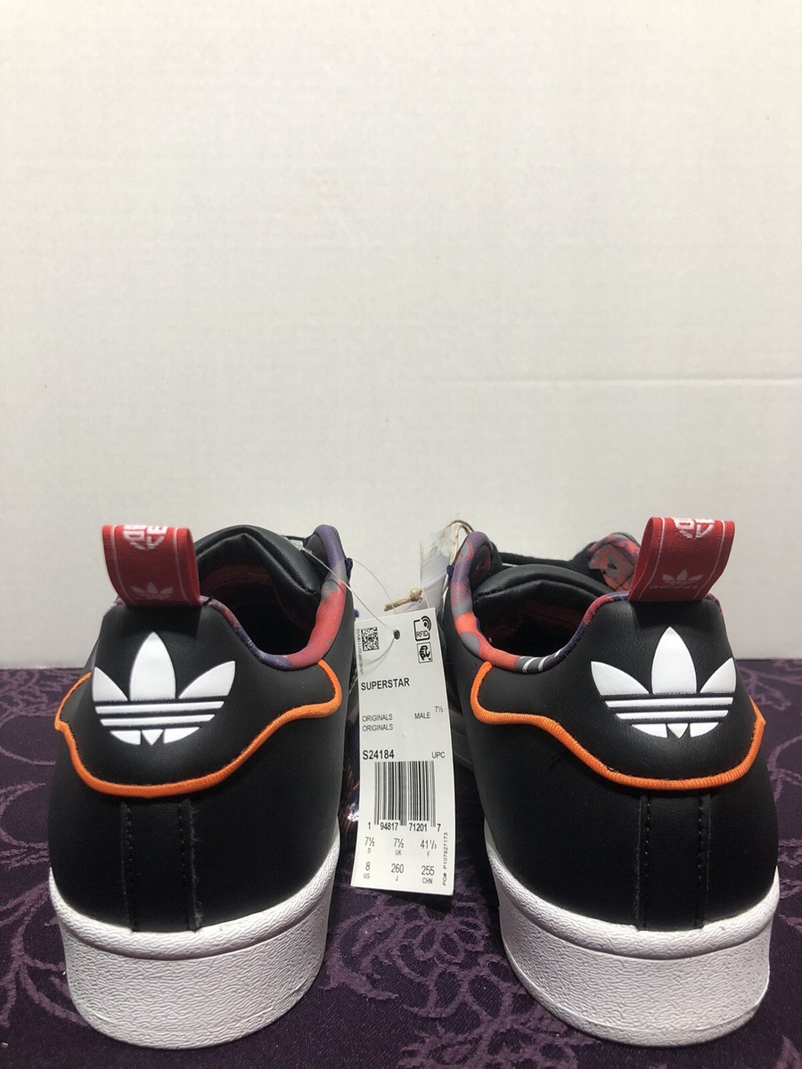 国内未入荷 STARTEXCEEDEND - Burgundy and Black Studded Adidas Superstar Chinese New Year - Year Of The Ox Black