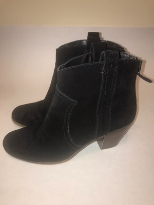 black suede boots short