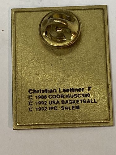 OLYMPIC DREAM TEAM PIN ORIGINAL 1992 Christian Laettner Buy 1 get 1 Free - Picture 2 of 2