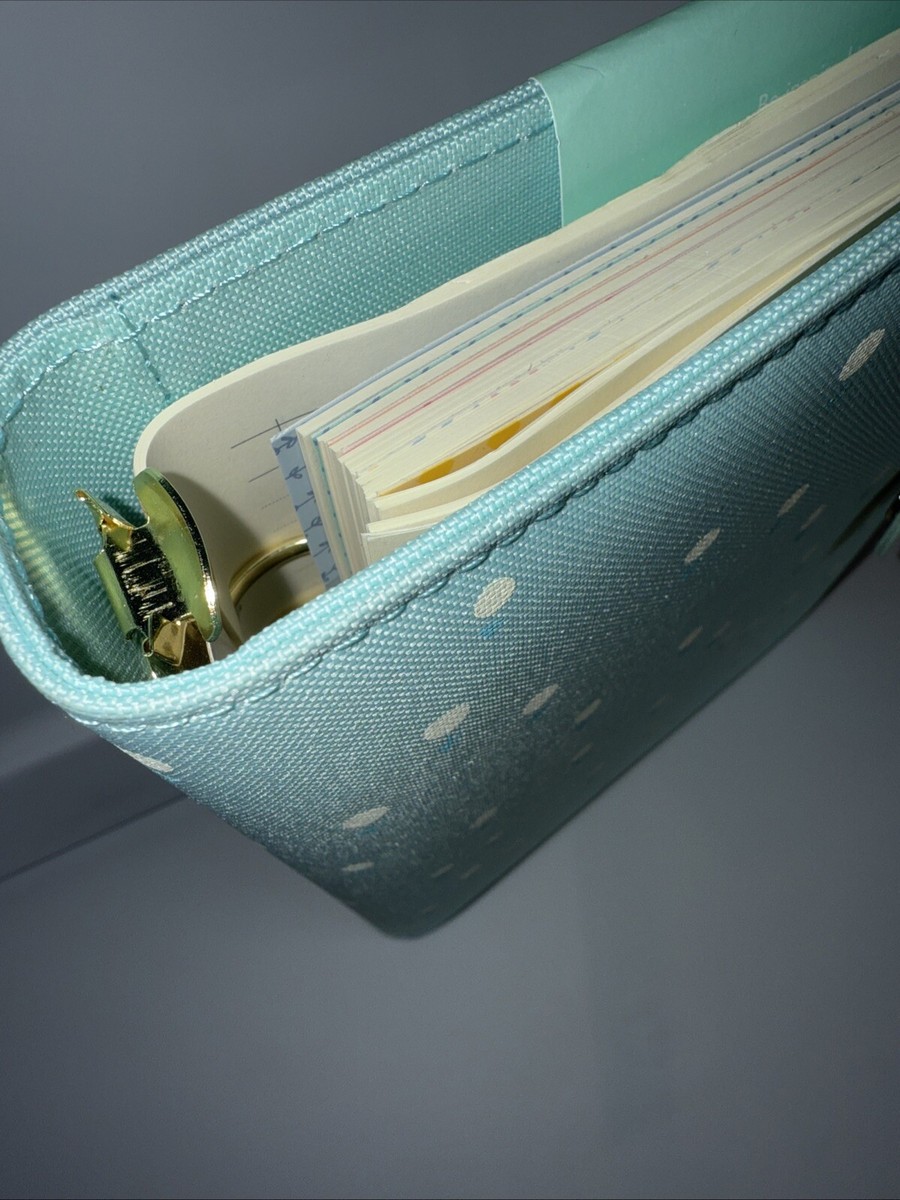 Kikki K Blue Textured Leather Large Personal Planner Size A5