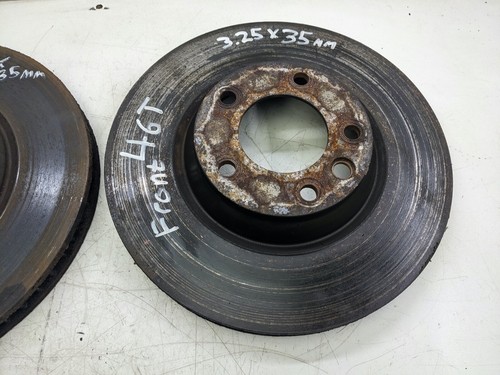 PORSCHE CAYENNE TURBO 955 2005 4.5 V8 FRONT BRAKE DISCS ROTORS 350MM - Picture 3 of 11
