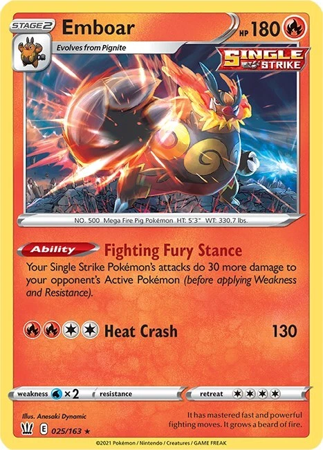 Emboar 025/163 Swsh05: Battle Styles