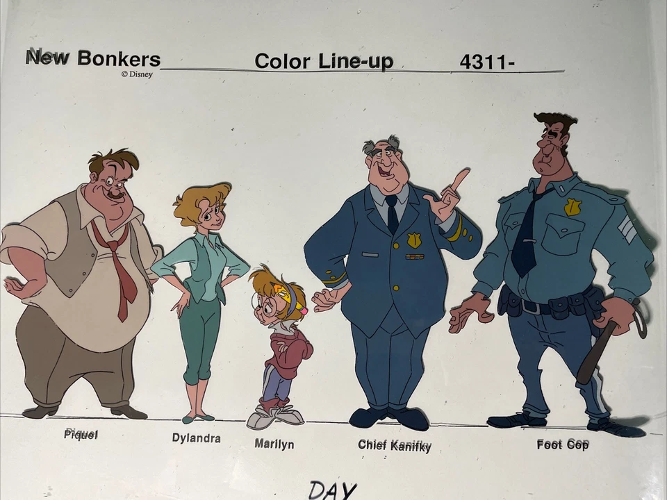 BONKERS Animación Celdas WALT DISNEY Cel Producción Arte De Colección Dibujos Animados Años 90’s I19 Foto 2 de 4