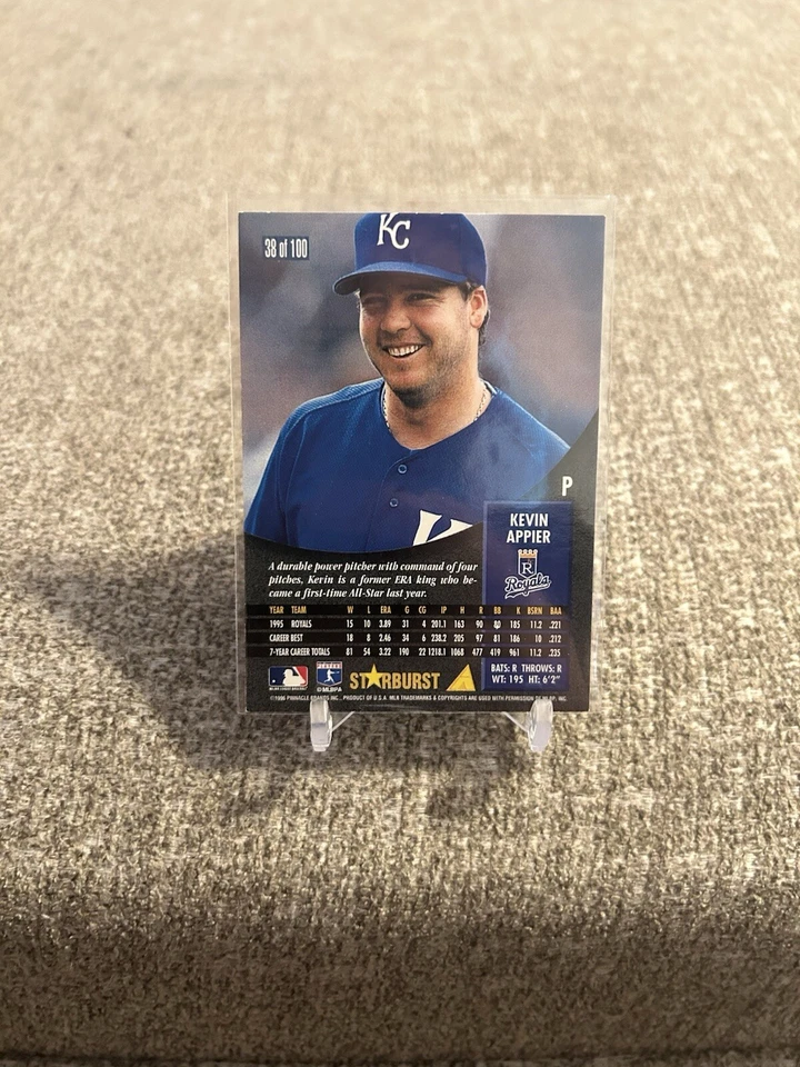 1996 Pinnacle Starburst #38 Kevin Appier - Image 2 of 2