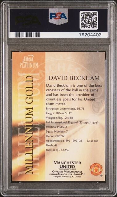 2000-2001 Futera Platinum Millennium Gold Manchester United 2000-2001 Futera Platinum Millennium Gold Manchester United