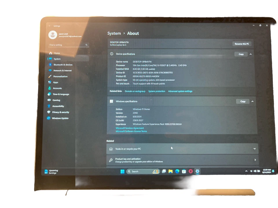 Microsoft Surface 2 64GB, Wi-Fi, 10.6in - Magnesium - Image 2 of 3
