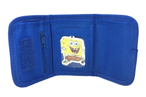 2pcs SpongeBob Squarepants Tri-Fold Mini Wallet Coin Purse for Kids (Blue) - Picture 6 of 9
