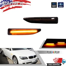 For 02-08 BMW E65 E66 E67 745i 750i 760i B7 7-Series Amber LED Side Marker Light