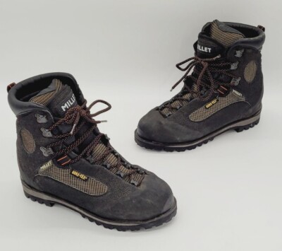 Vtg Millet Gore-Tex Black Hiking Boots Men's Size 8.5 US 41.5 EUR