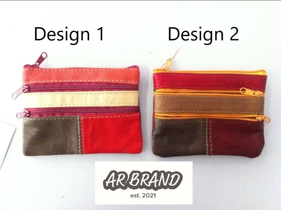 Image 2 - Small Coin Card Wallet Zip Pouch Purse Pouch Leather 