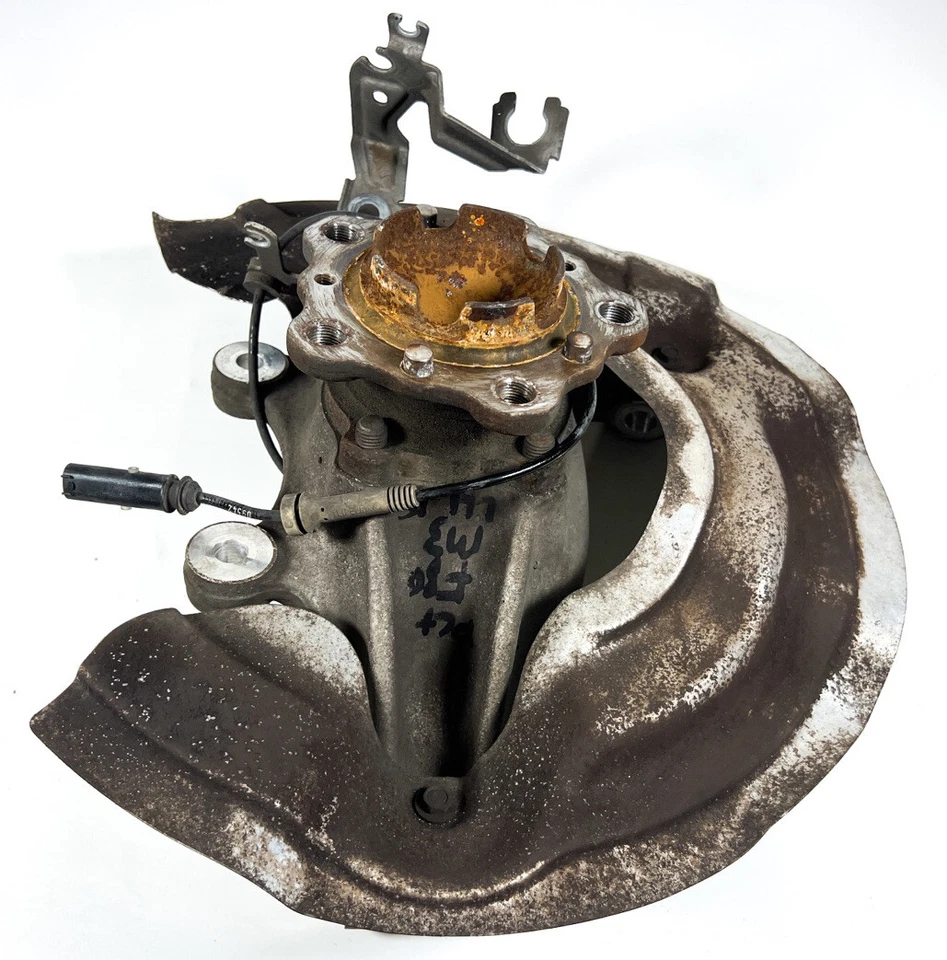 Conjunto de nudillos buje rueda delantera izquierda BMW M3 M4 F80 F82 F83 2015-2020 OEM Foto 4 de 4