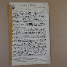 Salon Licht Orchester Teile SOUVENIR DE CHOPIN arr oscar fetras, inkl. Klavierstimme