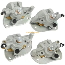 Front & Rear Brake Calipers W/Pads for Yamaha Grizzly 700 YFM700 F/P 2007-2020