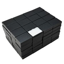 JPB Black Swirl Cotton Filled Jewelry Box 32 Case of 100 3-1/8" x 2-1/8" x...