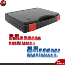 23 Inch & 21 Metric, Nut and Bolt Thread Checker, 44 PCS Nut and Bolt Gauges