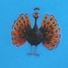 Fun Cute Halloween Animal Transparent Sticker 2.18" x 2.25" AJ 