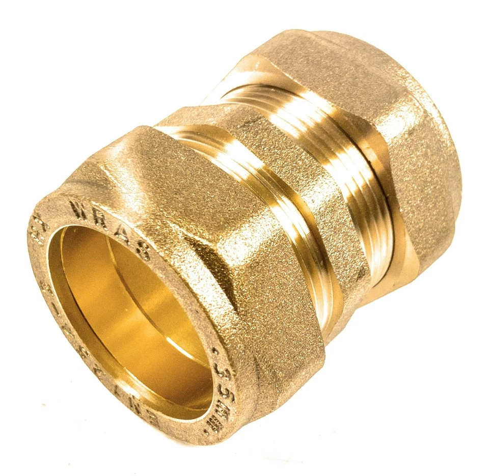THUNDERFIX 35mm Compression Straight Coupling Brass