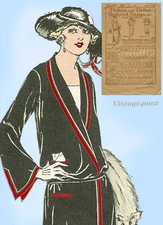 Butterick 3869: 1910s Uncut Misses Surplice Dress Sz 36 B Vintage Sewing Pattern