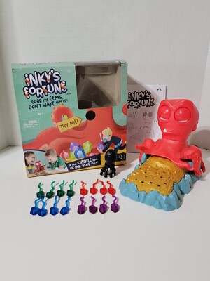 Inky's Fortune Complete Kids Interactive Board Game with Gems Octopus Ink Blob