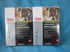 2 Packs of Office Depot Professional Photo Paper, 4"X6" Size Total 100 Sheets