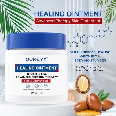 OUKEYA Healing Ointment  Protectant soothing For Dry, Cracked, Chafed Skin 11 Oz