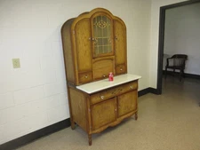 Kitchen Cabinet Original Finish *Unusual Form* Art Nouveau? Flour Sifter 1950's