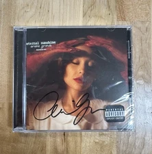 Autographed ARIANA GRANDE Eternal Sunshine SIGNED CD Full Long Signature In Hand