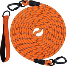 Long Leash for Dog with Removable Padded Handle, Heavy Duty Lead Large Medium Do