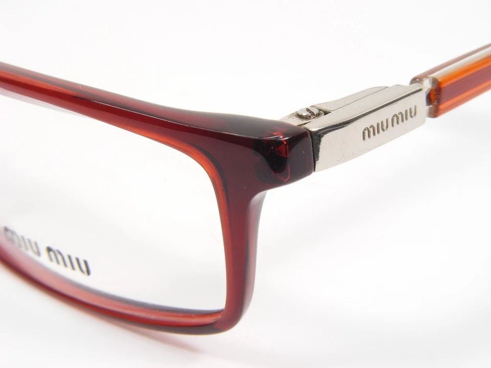 MIU MIU VMU03A 2BE-1O1 Borgoña ÚNICAS GAFAS 51-14-135mm (NOTAS) Foto 4 de 4