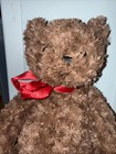 Animal Adventure Dark Brown Soft Plush Teddy Bear Red Bow Stuffed Animal 2014 — photo 2