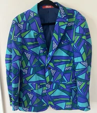 Shinesty The Le Tootski Men's Geometric Suit Blazer Men's Size 40. Blazer