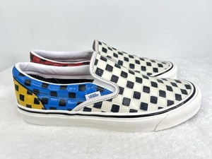 Vans Classic Slip-On 98 DX (Anaheim Factory) Tile Checker/Limoges M/6.5, W/8M Vans Ua Classic Slip-on 98 DX Anaheim Factory Checker – MILK  main image 2
