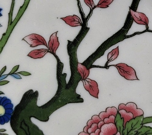 7 Lamberton Ivory Scammell Indian Tree 9 ⅞" Dinner Plates Vtg America Floral - Picture 14 of 17