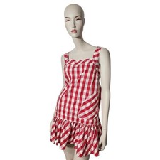Vintage Y2k D&G Tartan Dress Size 12uk L Archive Collector