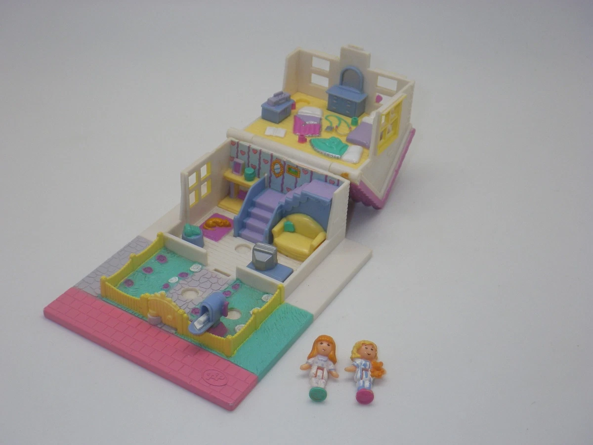 LOT VINTAGE RARE POLLY POCKET Bluebird COEUR MAISON x11 + personnages x16 EUR 53,00 - FR