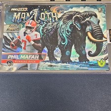 Wild Card Phil Mafah Rookie Painted Mammoth Alumination 1/1