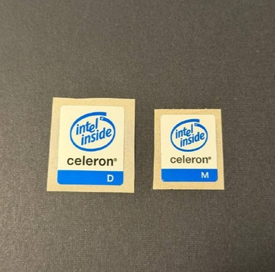Intel Inside Celeron D / M Sticker Label Decal Badge