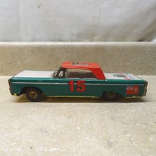 Vintage Japan Tin Stock Race Car, Rear Friction, 9"