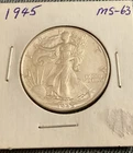 1945 50C Walking Liberty Half Dollar