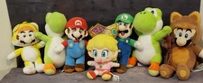 Lot of 7 Nintendo Super Mario Bros and Friends Plush Toys
