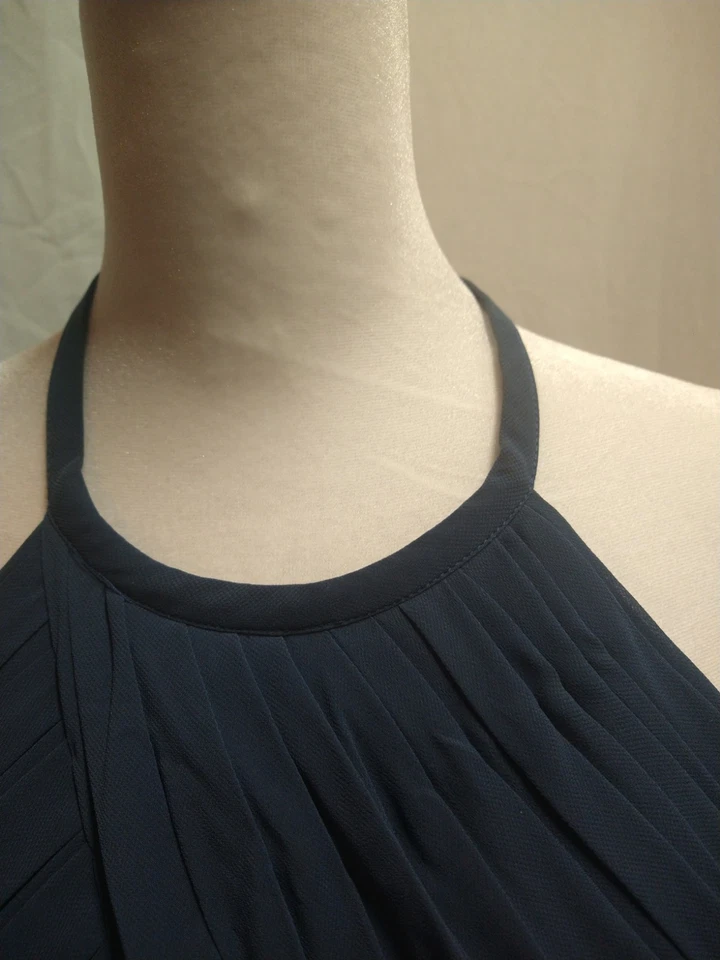 THEIA Vestido Dama de honor Allison Azul Halter Talla 8 Foto 4 de 4