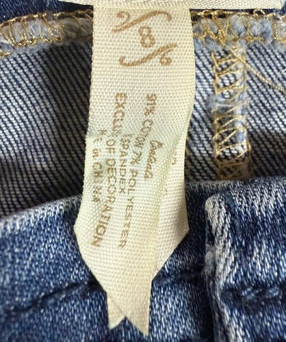 Matilda Jane Girls Sz Heart to Heart Harvest Straight Fit Sz 8 Denim Overalls - Picture 12 of 13