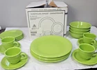 Homer Laughlin Co FIESTA  Fiestaware 20 Piece set  CHARTREUSE (1997-1999) NIB