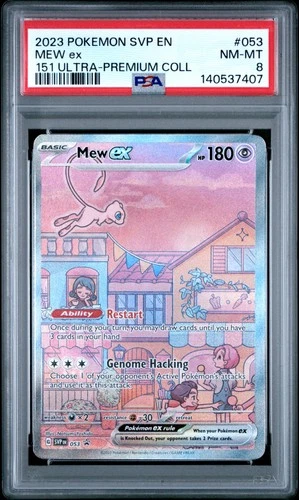 2023 POKEMON SVP EN-SV PROMO 151 ULTRA-PREMIUM COLLECTION #053 MEW EX PSA 8