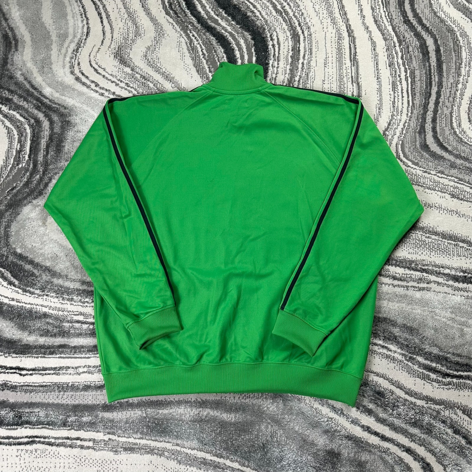 Vintage Fred Perry 2000's Y2K Green Size XXL Funnel Neck Taped Top Track Jacket image 8