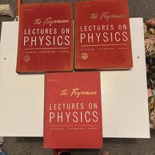 THE FEYNMAN LECTURES ON PHYSICS Vols 1, 2 & 3. 1965 Hardcover Books 1st editions
