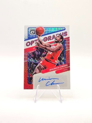 Maurice Cheeks 2021-22 Panini Donruss Optic Opti-Graphs Auto Choice Red #OG-MCH