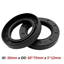 OIL SEAL - 50mm Inner Dia. Metric R23/TC Lip Arrangement NBR Rotary Shaft Seal